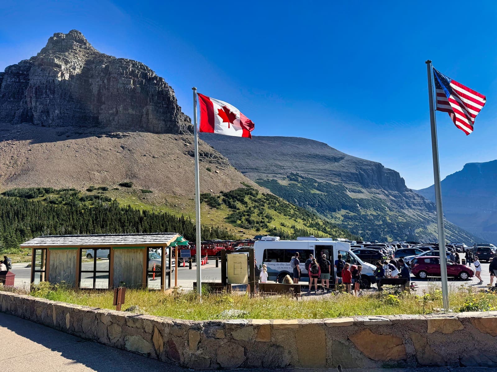 Glacier mountain ridge